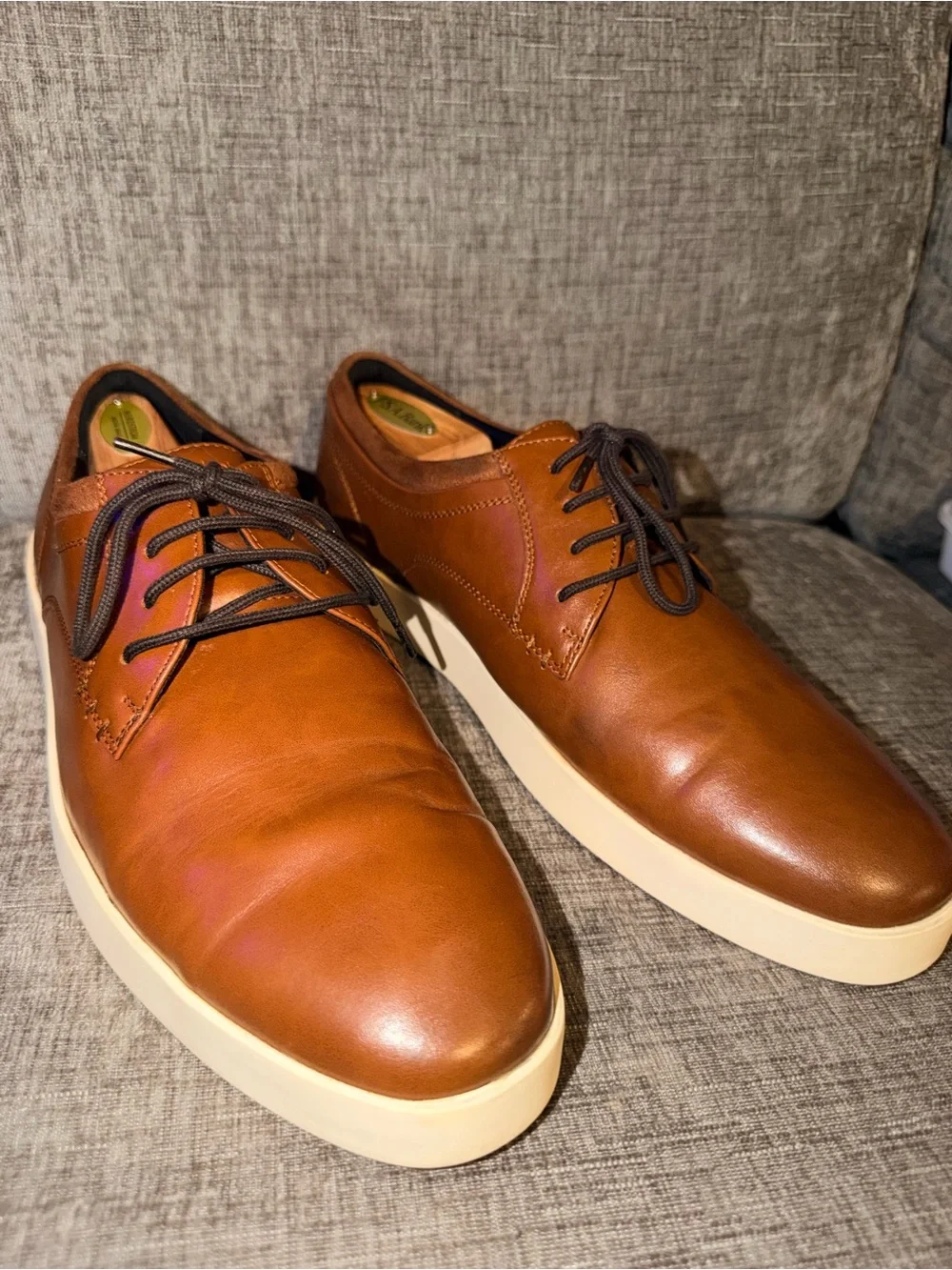Calvin Klein CMESBEN-R Men’s Brown Casual Dress Shoes Size 10.5 Lace-Up